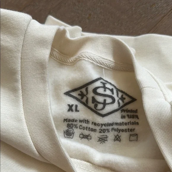 Sol de Janeiro Cream and Orange Sweatshirt - Picture 2 of 3